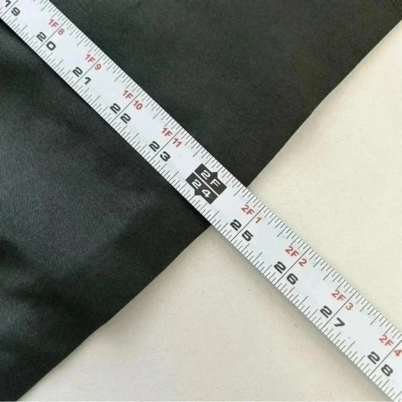 Vintage Wool  Pencil Skirt Side Pockets Lined Green Size 10 - Picture 14 of 16